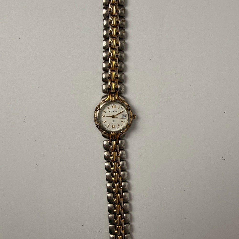 Fossil F2 Women's Gold and Silver Watch ES-8871